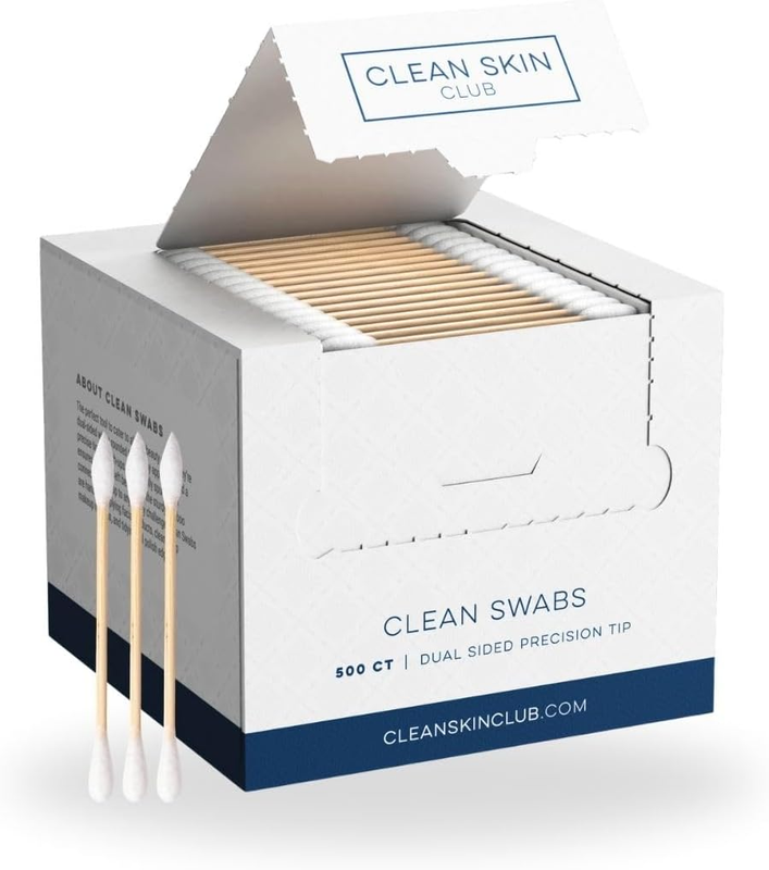 500ct Precision Pointed Cotton Swabs - Organic Bamboo Makeup &...