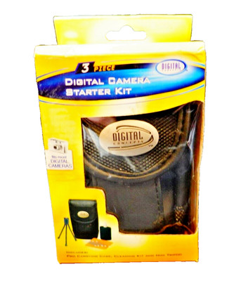 Digital Concepts Camera Starter Kit - 3 Pieces - Case, Cleaning Kit, Mini Tripod