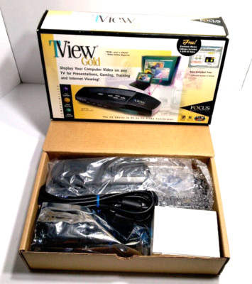 TView Gold PC-to-TV Cast Computer Video to TV Presentation Gaming Work Play NEW!