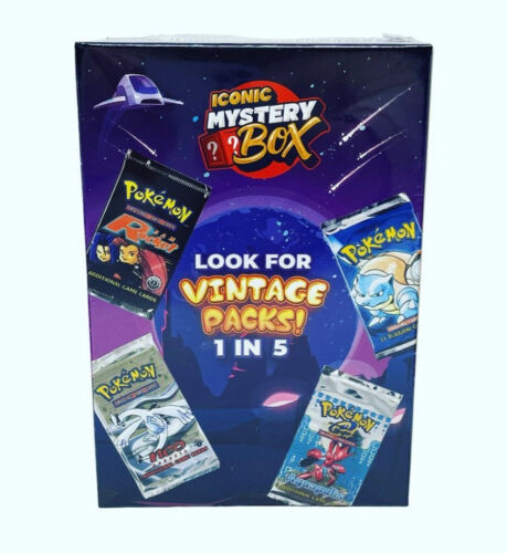 Pokemon Iconic Mystery Booster Box - Sealed (1:5 Boxes Contains Vintage Pack)