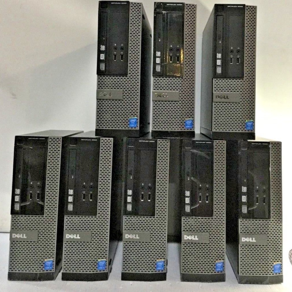 DELL 04W34Y D08S D08S001 OPTIPLEX 3020 SFF PC 3.5 GHz 4 GB RAM BULK LOT OF 8