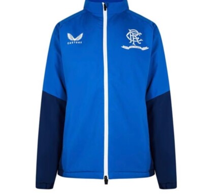 Rangers Castore Womens Player Bench Jacket Training Hybrid uk 10 New RRP £85