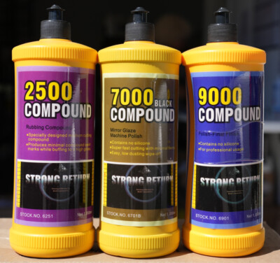 3 Step Auto Compound System! Rubbing Compound, Machine Polish & Final Polish!