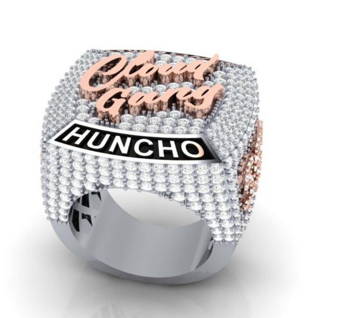 Pre-owned Online0369 1.78 Ct Round Multi Color Cubic Zirconia Mens Customized Name Ring In Silver In White