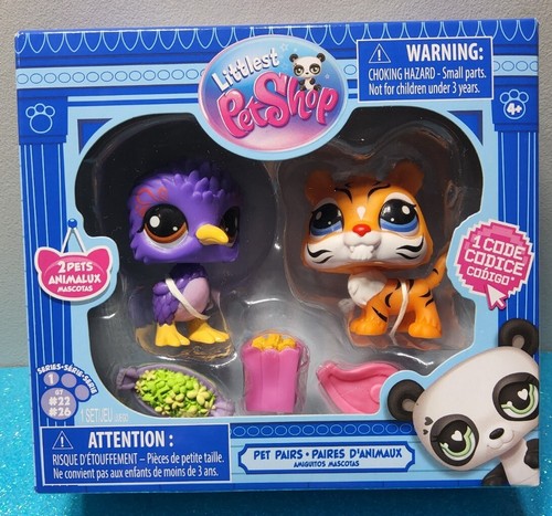 Littlest Pet Shop Pairs G7 - 22 Purple Kiwi Bird & 25 Saber Littlest Pet Shop Pairs G7 - 22 Purple Kiwi Bird & 25 Saber