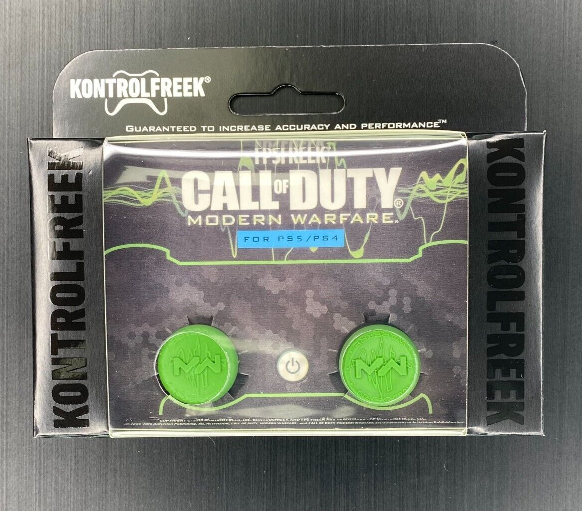 KontrolFreek Green Call of Duty MW Thumbsticks for PS5 PS4 Analog Sticks Caps