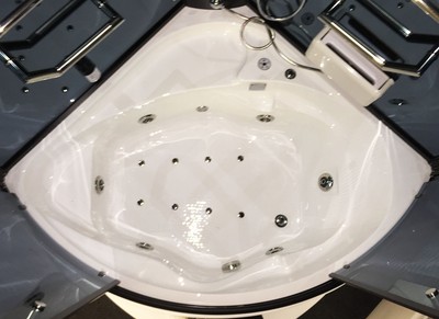 2 person Steam Shower  w /Whirlpool tub,Heater,Bluetooth.6 Year USA Warranty