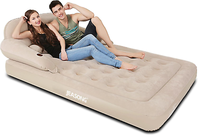 King air mattress with headboard deals