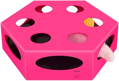 Fluffy Dream Interactive Maze Box Electrical Cats Exercise Teaser Toy Plastic