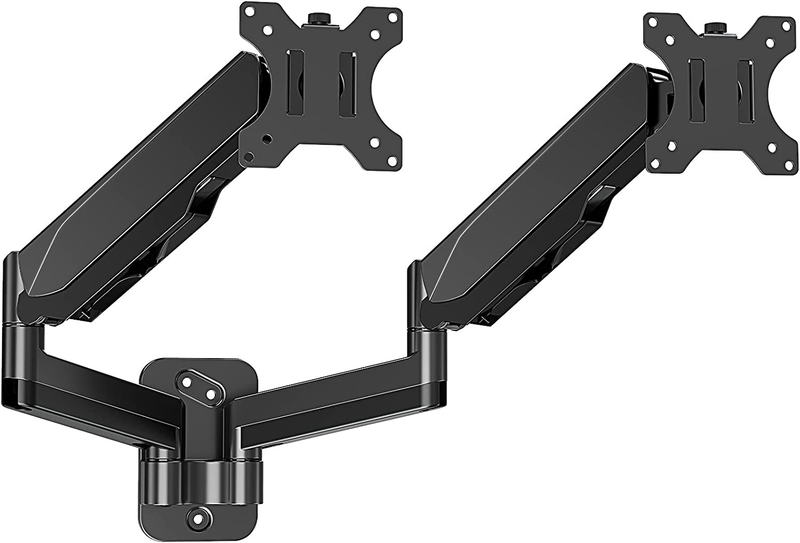 Dual Monitor Wall Mount for 2 Max 32 Inch Computer Screen