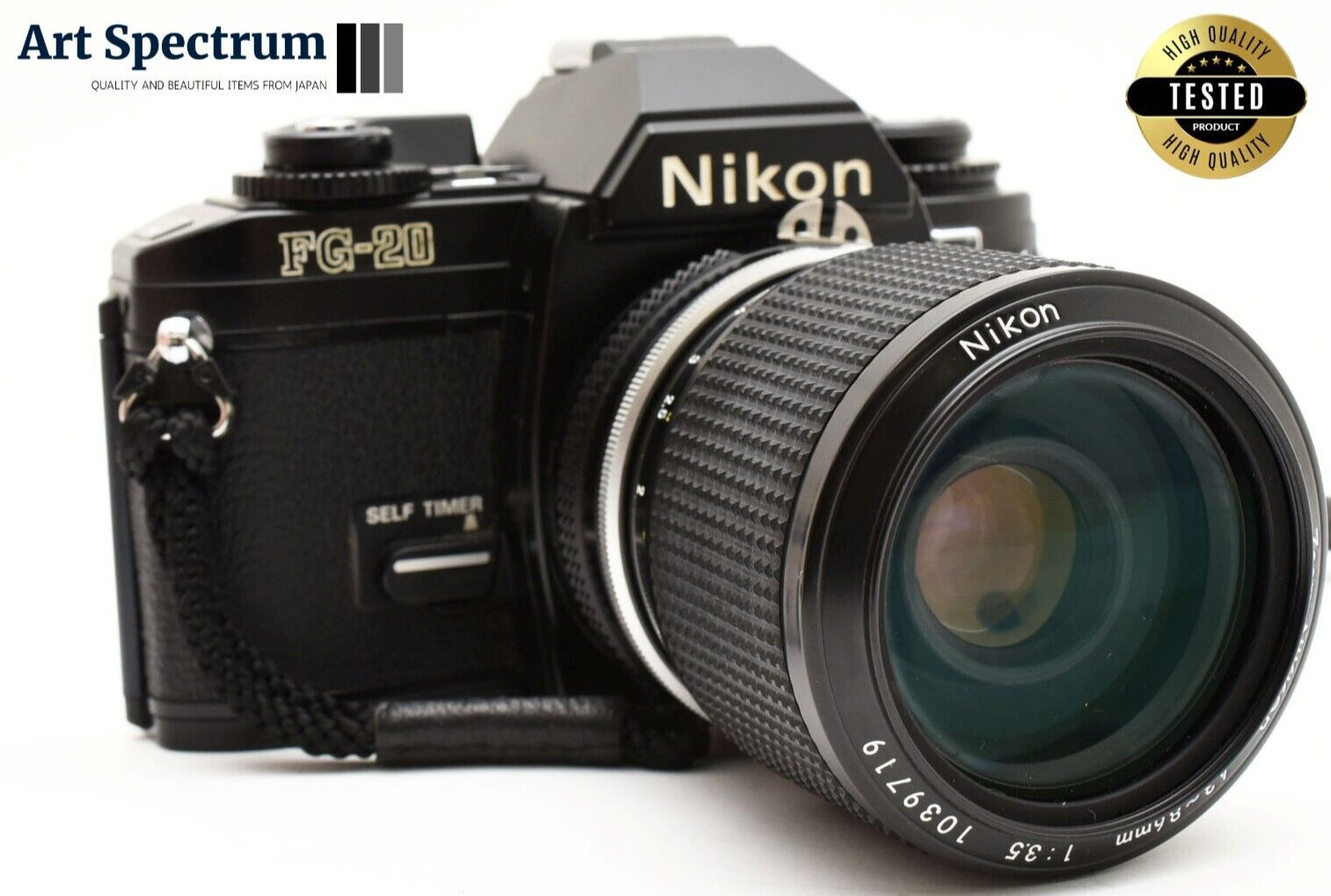 フィルムカメラ Nikon FG-20/ZOOM NIKKOR 43-86mm Ai Opt N Mint] Nikon FG-20 Black + Ai Zoom-Nikkor 43-86mm f3.5