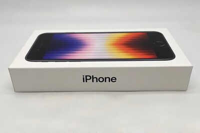 New Sealed Apple iPhone SE 3rd Gen 64GB Midnight Unlocked Any Carrier Worldwide!