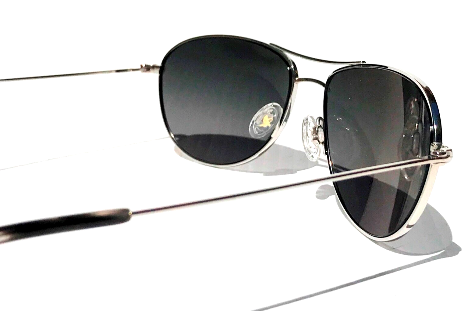 Pre-owned Maui Jim Baby Beach Silver Polarized Grey Lens Sunglass Gs245-17 In Gray
