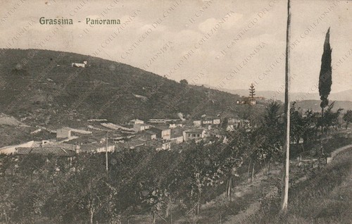 GRASSINA Bagno a Ripoli Panorama del paese Firenze Cartolina - Picture 1 of 2