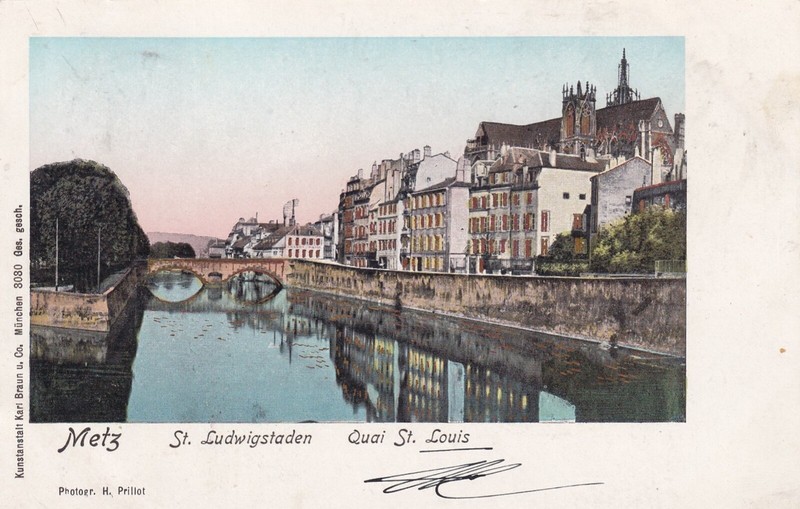 *52286 Cpa 57 Metz - Quai St Louis