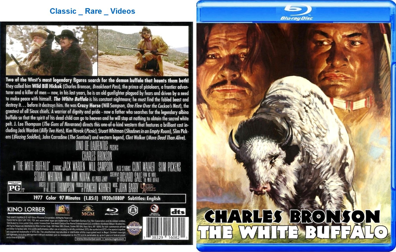 The White Buffalo ~ Blu-ray w/slipcover ~ Charles Bronson