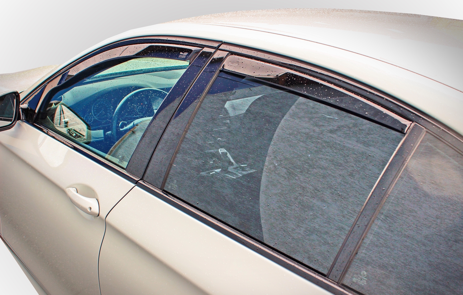 Land Rover Discovery sport 2014up wind deflectors 4pc set TINTED HEKO