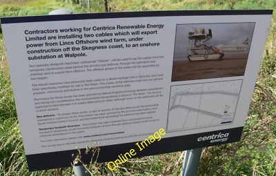 Photo 6x4 Centrica Energy notice board Guy's Head Along the Peter Scott W c2012