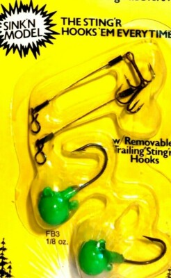 Northland 1/8 oz. Sinking Model Fire-Ball Live Bait Jig Select Color One Package
