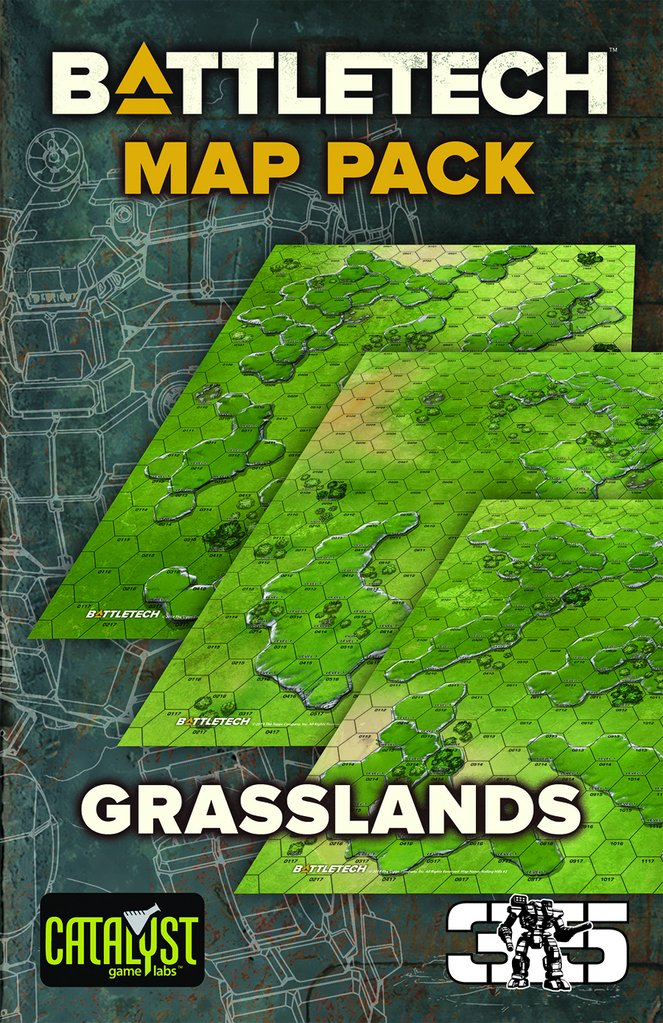 Набор карт Grasslands Battletech Miniatures Game Catalyst Game Labs