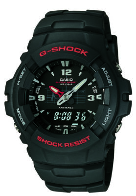 Casio - G100-1BV - Men's G-Shock Watch in Black Resin