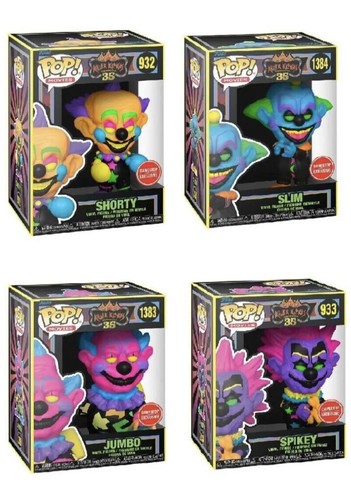 Funko Pop Killer Klowns From Outer Space Black Light 4 Pack