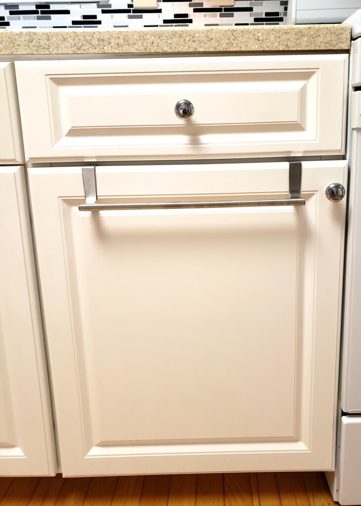 Stainless Steel Towel Rack Over Door Kitchen Cabinet Metal Bar