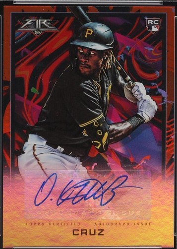 ONEIL CRUZ TOPPS 直筆サインカード Oneil Cruz Autographed 2023 Topps Card #285 Auto Grade Gem