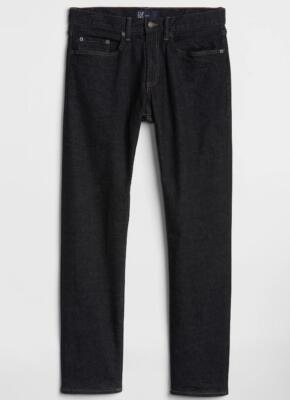 NWT Men's GAP Slim Fit GapFlex Stretch Denim Jeans Dark Wash Rinse Slim Leg $59