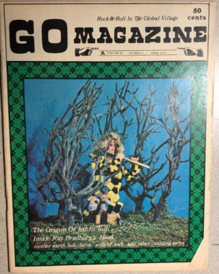 GO rock & roll magazine April 1970 Jethro Tull Ray Bradbury
