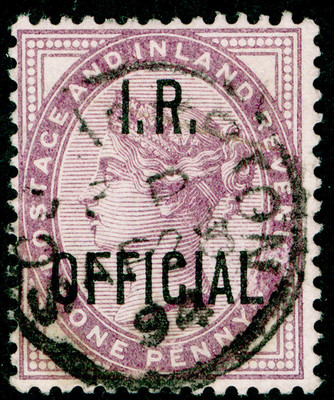 SG O3, ½d lilac, DIE II, FINE USED, CDS.