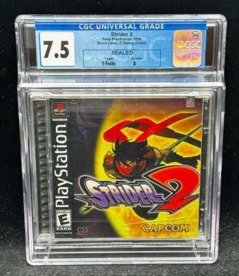 Strider 2 Sony PlayStation PS1 Black Label CAPCOM Sealed New CGC 7.5 A Graded