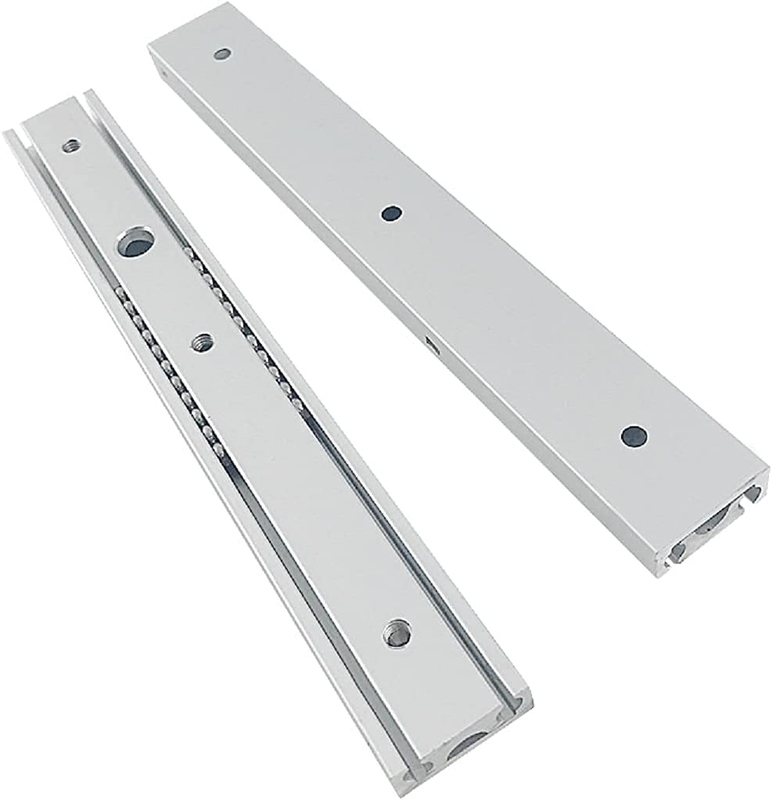Linear Track Full Extension 2 Sections Ball Bearing Aluminum Alloy