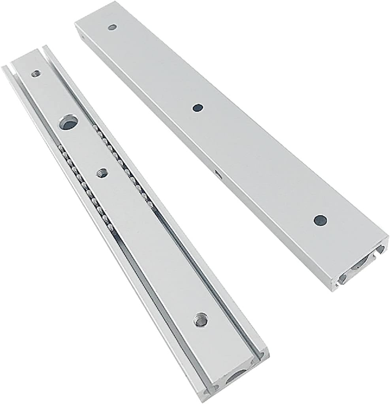 Linear Track Full Extension 2 Sections Ball Bearing Aluminum Alloy