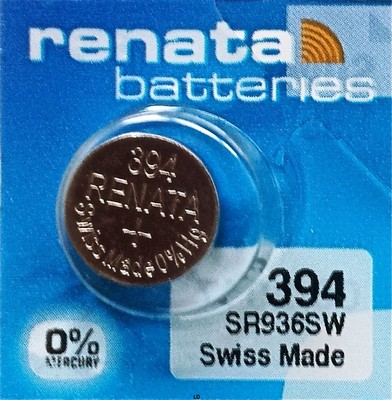 394 RENATA WATCH BATTERIES SR936SW New packaging Authorized Seller