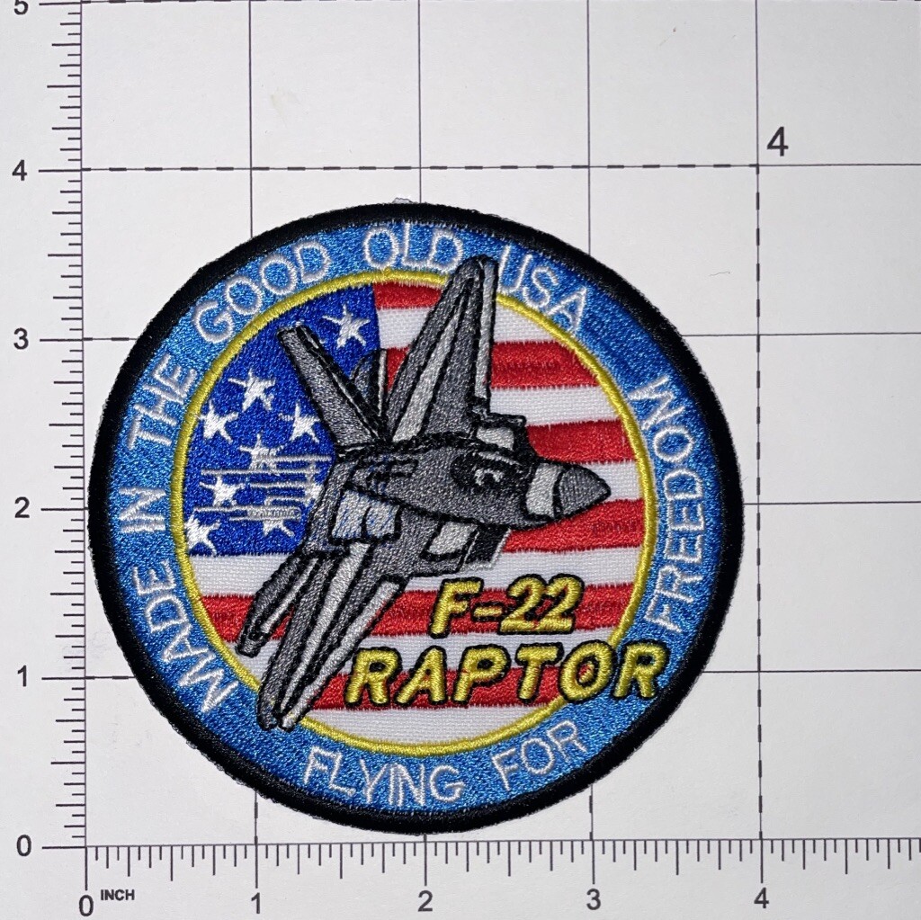 USAF F-22 ハワイアンラプター　パッチ USAF 19th & 199th FIGHTER SQUADRON – F-22 HAWAIIAN RAPTORS
