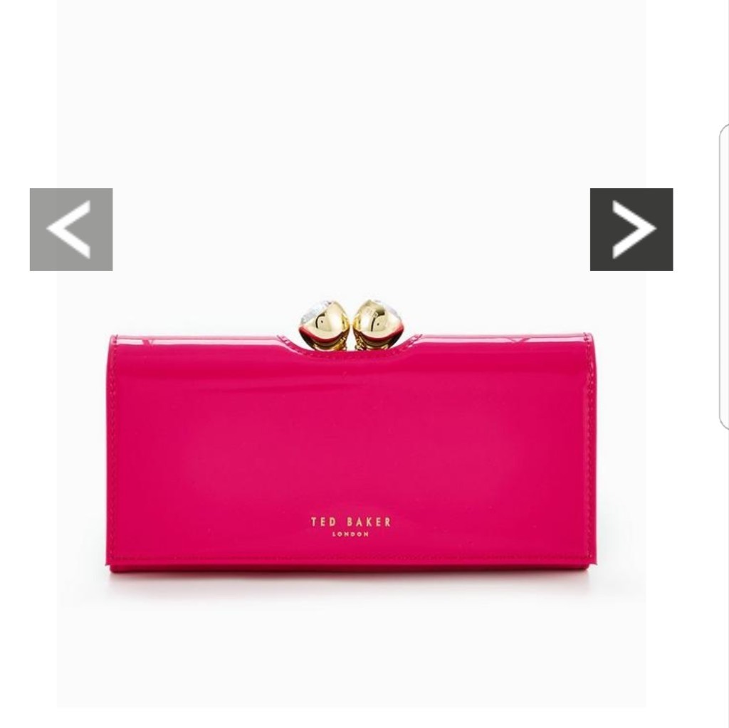 bright pink ted baker purse
