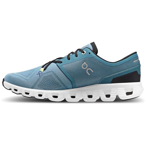 Pre-owned On Cloud X 3 Mens Shoes Size 10, Color: Pewter/white-white In Beige