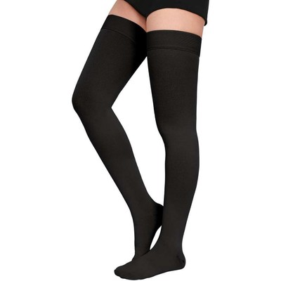 Mediven Assure Unisex Thigh Highs w/Top Band 20-30 mmHg (Black) X-Large