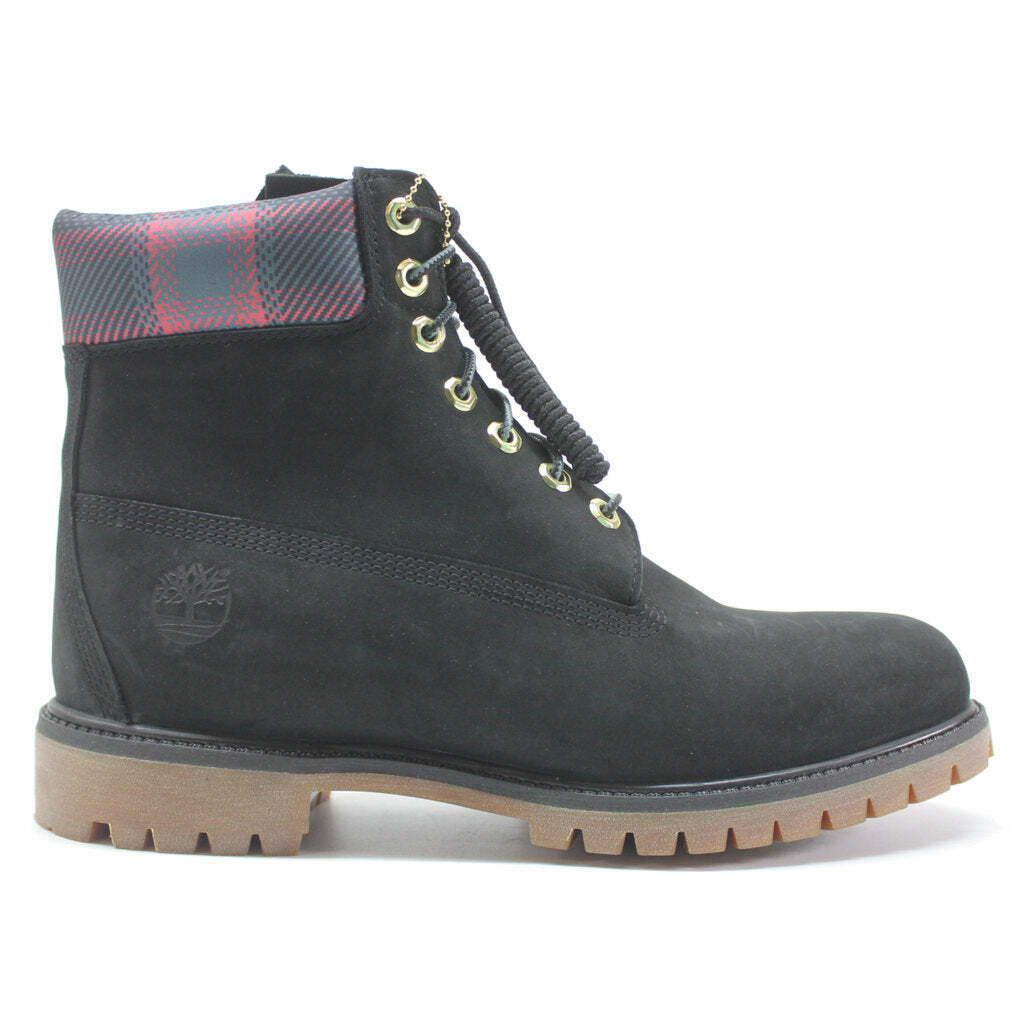 Pre-owned Timberland 6 Inch Premium Tb0a2fga108 Men's Black Nubuck Waterproof Ankle Boots