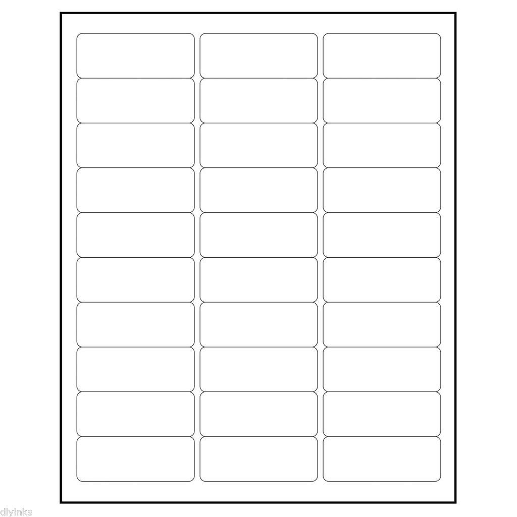Address Labels 1 X 2 625 30 Up 600 Sheets White Laser Inkjet Usps Ups Ebay