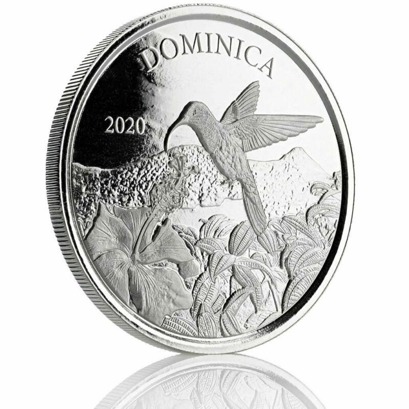 2020 1 oz Dominica Hummingbird .999 Silver Coin (BU) 1 oz Silver Coin #A524