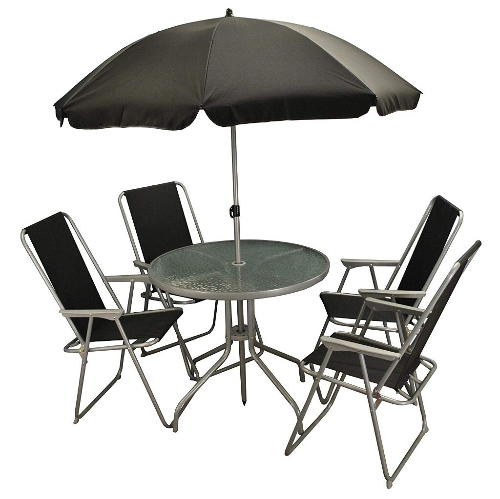 6 piece Garden Furniture  Set 4 Seater PLUS Lounger 