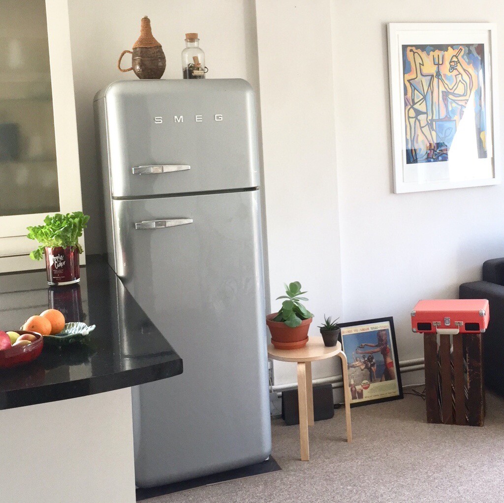 Silver SMEG 70/30 fridge and freezer in Crystal Palace, London Gumtree