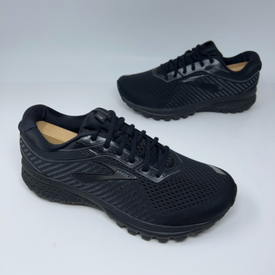 Brooks Mens Ghost 12 Running Shoes Black 1103164E040 Lace Up Mesh