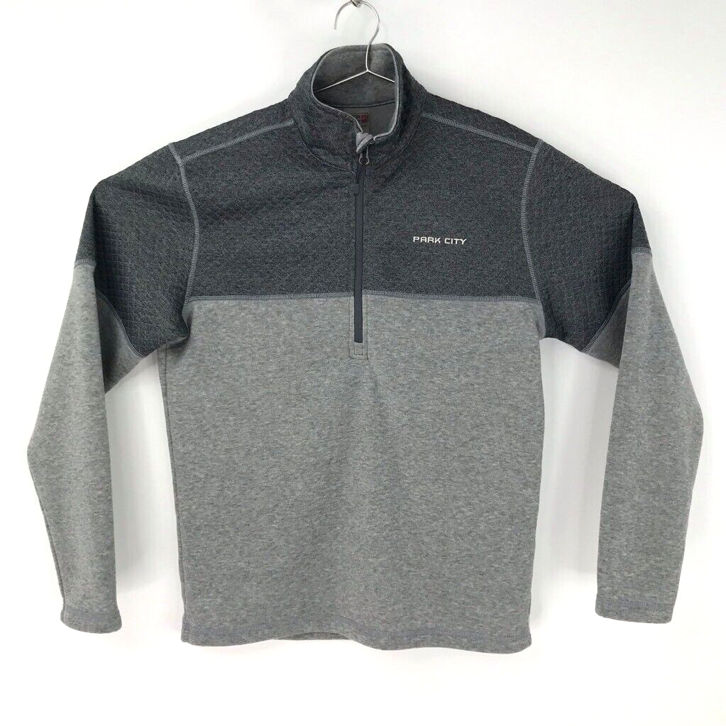 Outfitter Trading Co Park City Utah Jacket Gray Colorblock 1