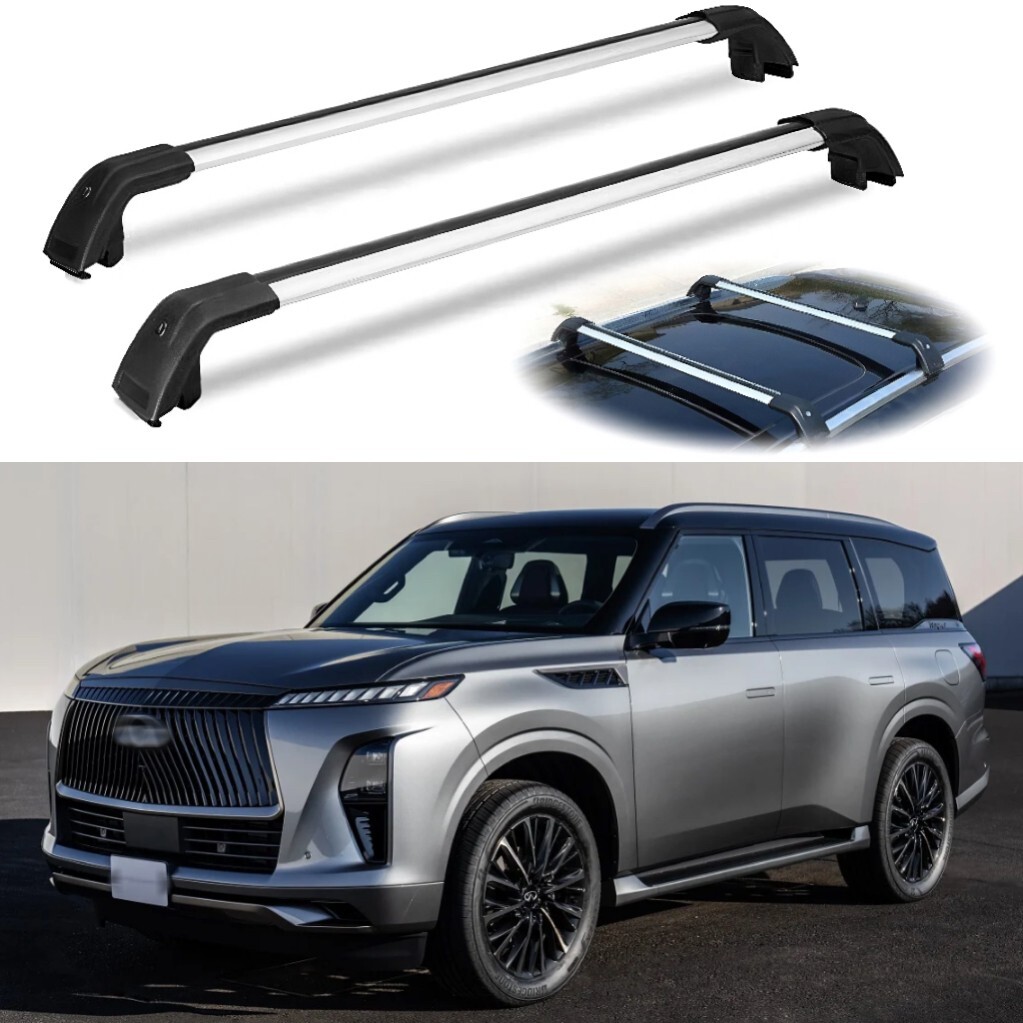 ὕ΅2安心ローリスク設計ᾳRῚ 2PCS Crossbars Fit for INFINITI All New QX80 2025 Cross Bar