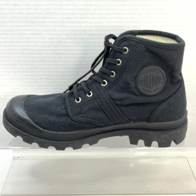 Black Canvas Lace Up Lug Sole 8 M