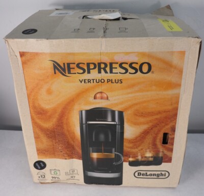 Nespresso DeLonghi ENV150BM VertuoPlus Espresso Machine Matte Black Box Damage
