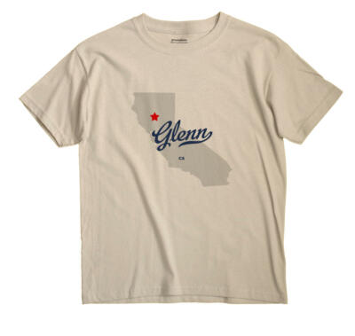 Glenn California CA T-Shirt MAP